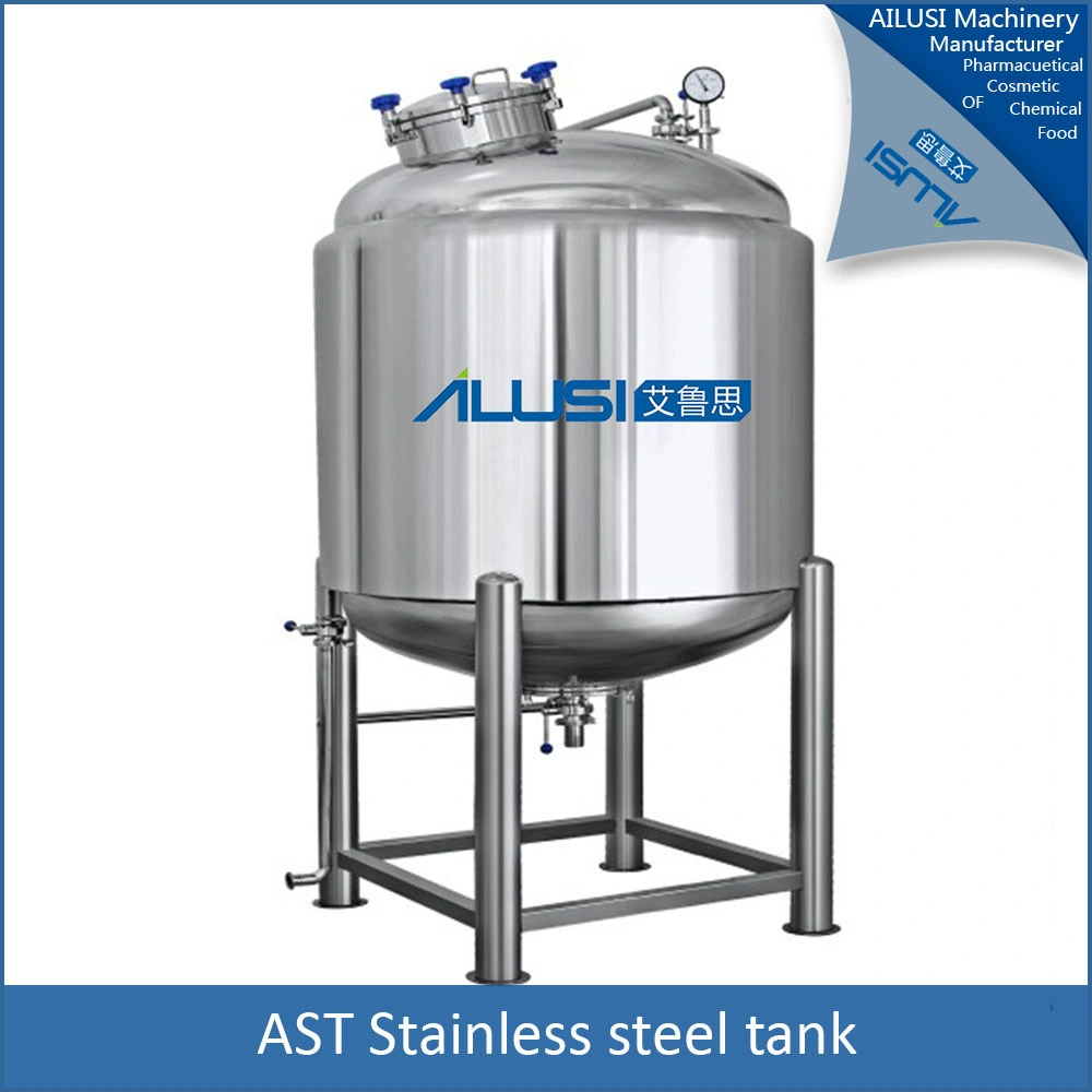 Stainless Steel 304 SUS 316L Movable Storage Tank for Cosmetic Lotion Cream Gel Shampoo Shower Gel